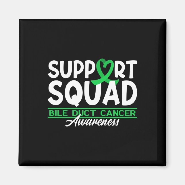 Support Awareness Squad Cholangiocarcinoma Bile Du Magnet (Front)