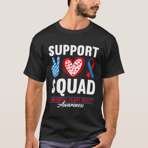 Support Awareness Squad I Chd Congenital Heart Def T_Shirt