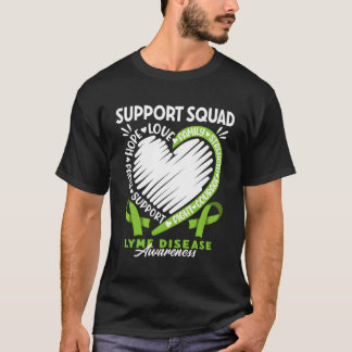Support Awareness Squad I Lyme Borreliosis Disease T-Shirt
