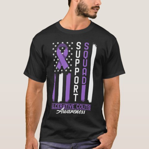 Support Awareness Squad I Ulcerative Colitis Ulcer T_Shirt