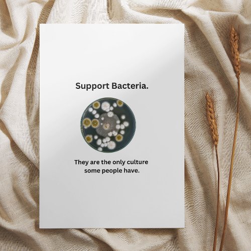 Support Bacteria card