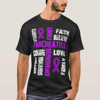 Support believe and fight PANCREATITIS T-Shirt