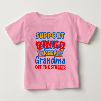 Support Bingo Grandma Baby T-Shirt