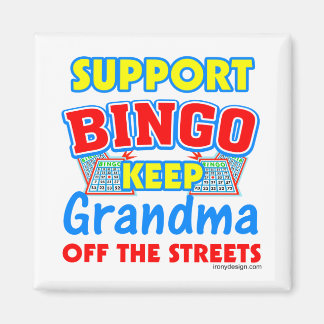 Support Bingo Grandma Magnet
