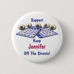 Support Bingo Pinback Button