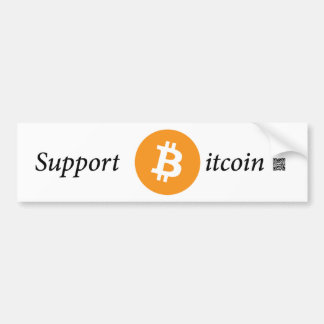 Support Bitcoin Bumper Sticker