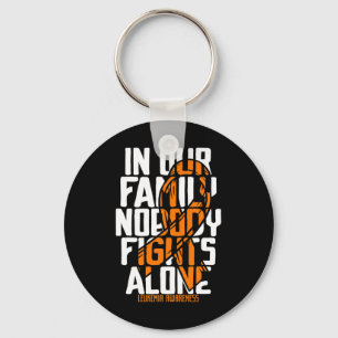 Support Blood Cancer Tee Family Leukemia Awareness Keychain