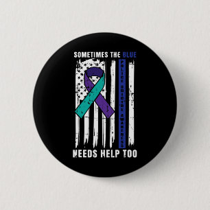 Support Blue Lives Police Suicide Awareness Law En Button
