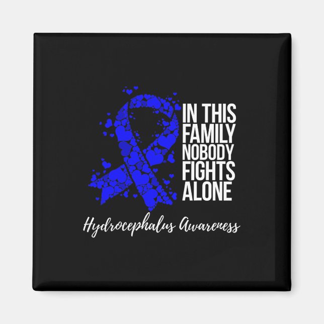 Support Blue Ribbon Hydrocephalus Awareness  Magnet (Front)
