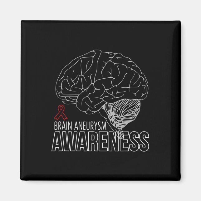 Support Brain Aneurysm Awareness 1 Magnet (Front)