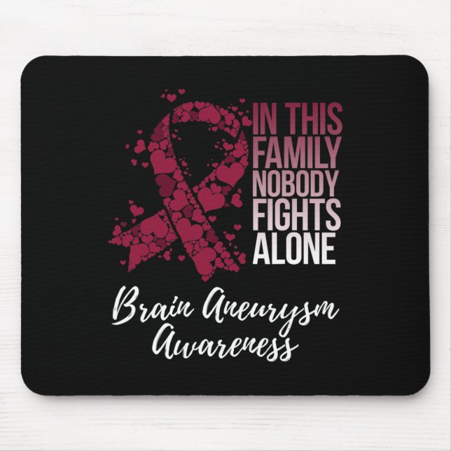 Support Brain Aneurysm Awareness  Mouse Pad (Front)