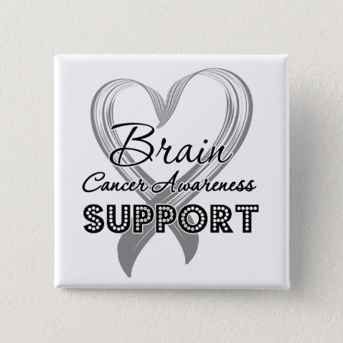 Support Brain Cancer Awareness Button