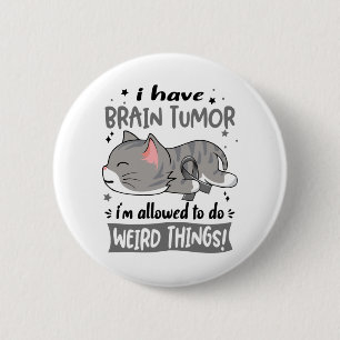 Support Brain Tumor Awareness Ribbon Gifts Button