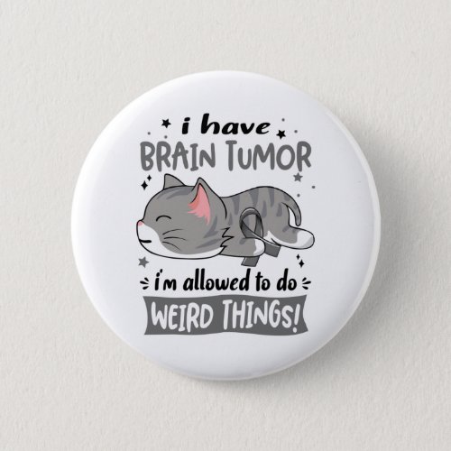 Support Brain Tumor Awareness Ribbon Gifts Button