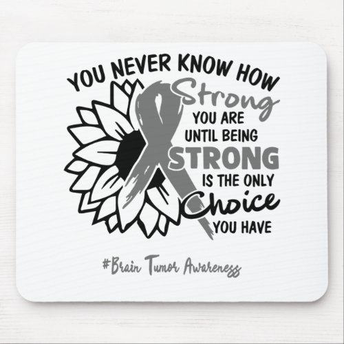 Support Brain Tumor Awareness Ribbon Gifts Mouse Pad