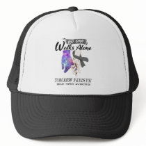 Support Brain Tumor Awareness Ribbon Gifts Trucker Hat