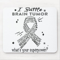 Support Brain Tumor Warrior Gifts Mouse Pad