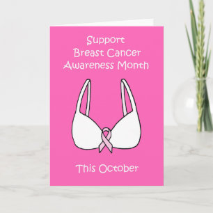 Support Breast Cancer Awareness Month October Card
