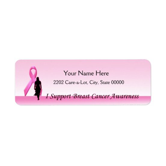 Breast Cancer Awareness Return Address Labels | Zazzle