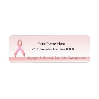 Support Breast Cancer Awareness Return Address Label