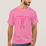 Support Breast Cancer T-shirt at Zazzle