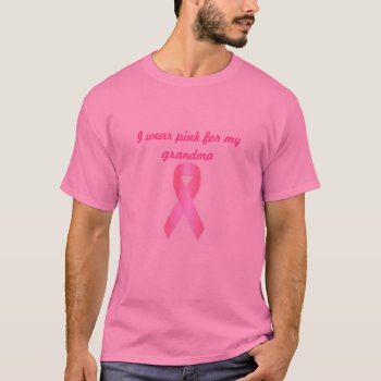 Support Breast Cancer T-shirt by Miszria at Zazzle