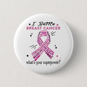 Support Breast Cancer Warrior Gifts Button