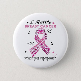 Support Breast Cancer Warrior Gifts Button