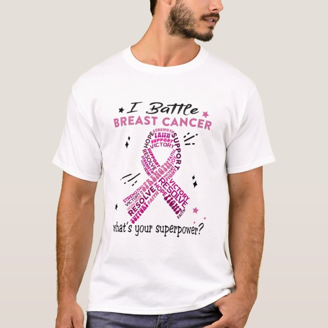 Support Breast Cancer Warrior Gifts T-Shirt (Front)