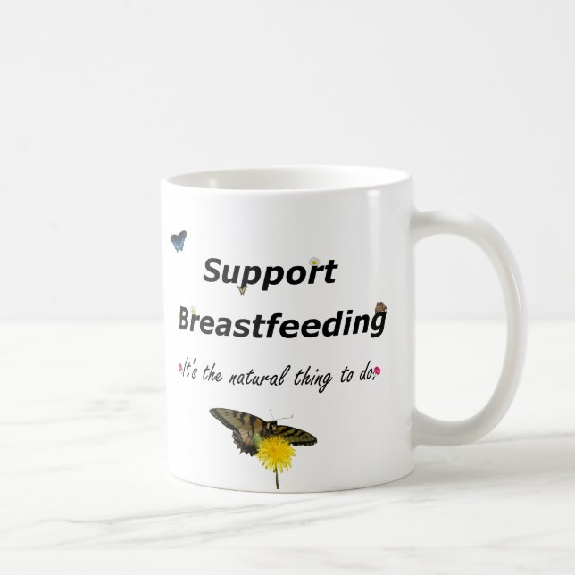 Support Breastfeeding nature design Coffee Mug (Right)