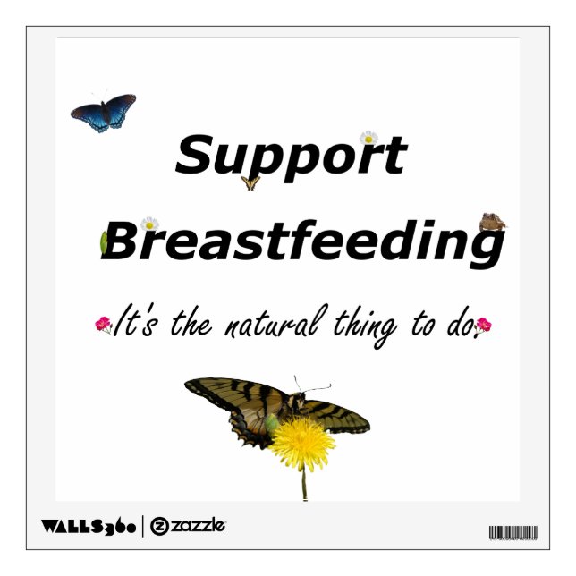 Support Breastfeeding nature design Wall Sticker (Front)