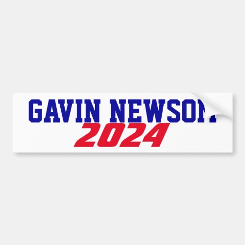 Support Campaign for Gavin Newsom 2024 campaign Bumper Sticker