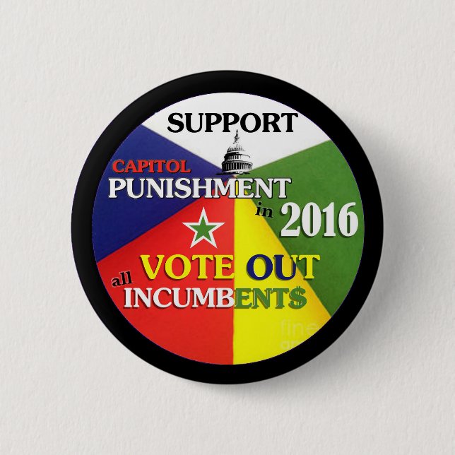 Support Capitol Punishment Button (Front)