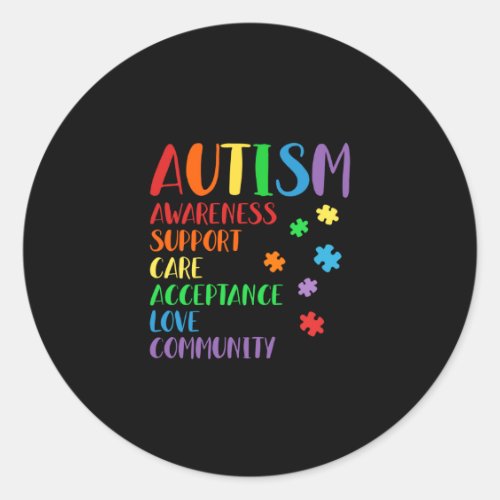 Support Care Acceptance Ally Autism Awareness