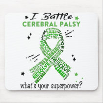 Support Cerebral Palsy Warrior Gifts Mouse Pad