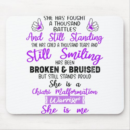 Support Chiari Malformation Warrior Gifts Mouse Pad