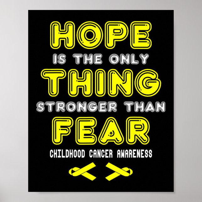 Support Childhood Cancer Awareness 3 Poster (Front)