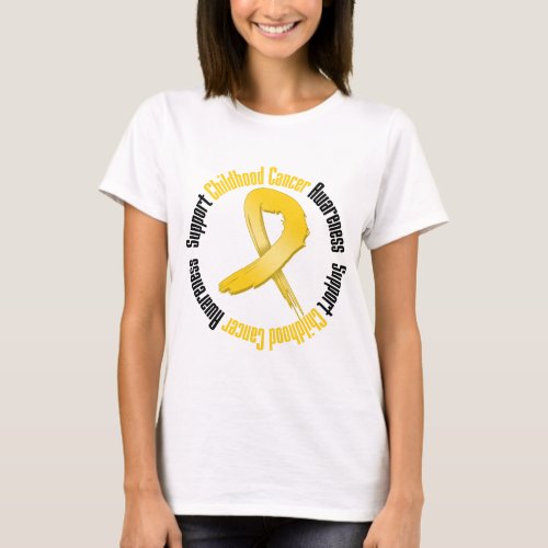 Support Childhood Cancer Awareness T_Shirt
