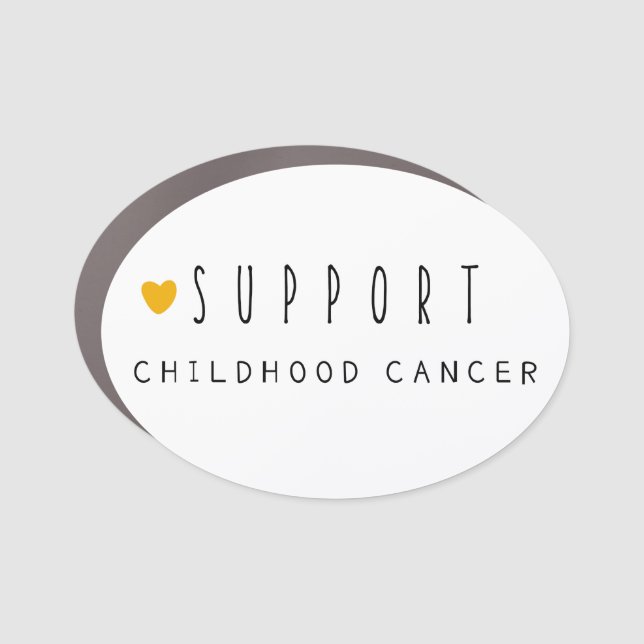 support childhood cancer. Car Magnet (Front)