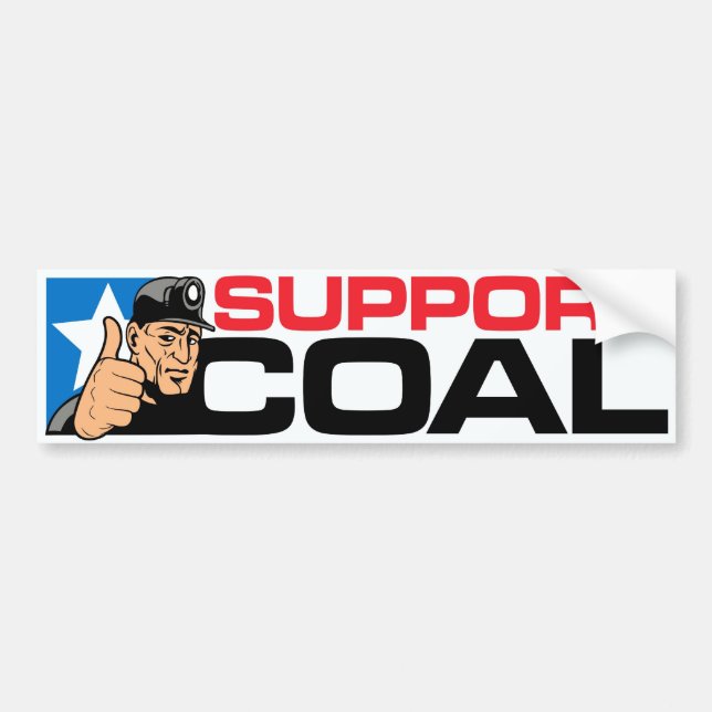 SUPPORT COAL BUMPER STICKER (Front)
