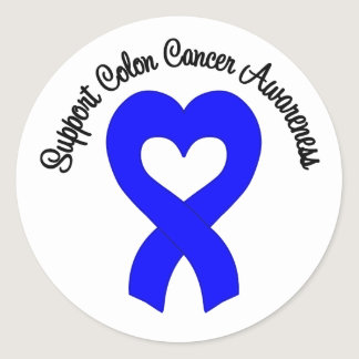 Support Colon Cancer Awareness Classic Round Sticker