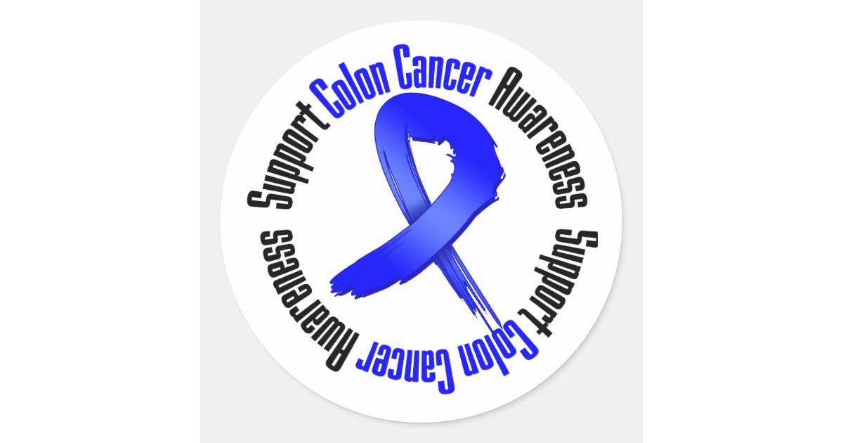 Colon Cancer Awareness Brown Ribbon Square Stock Photo, Picture