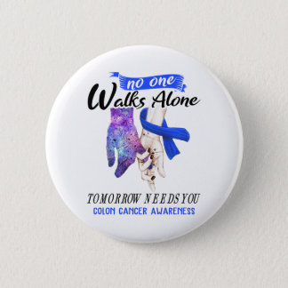 Support Colon Cancer Awareness Ribbon Gifts Button