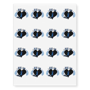 Support Colon Cancer Awareness Temporary Tattoos