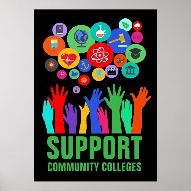 Support Community Colleges Access Education 20X28" Poster (Front)