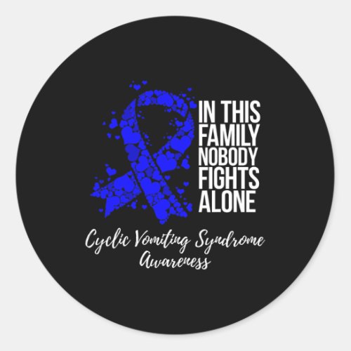 Support Cyclic Vomiting Syndrome Cvs Awareness  Classic Round Sticker