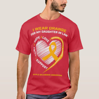 Support Daughter In Law Gift Multiple Sclerosis Aw T-Shirt