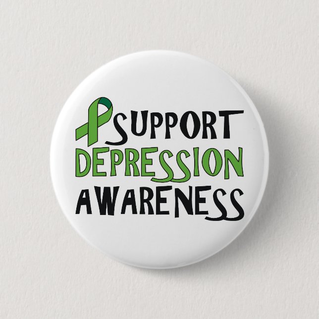 Support Depression Awareness Button (Front)