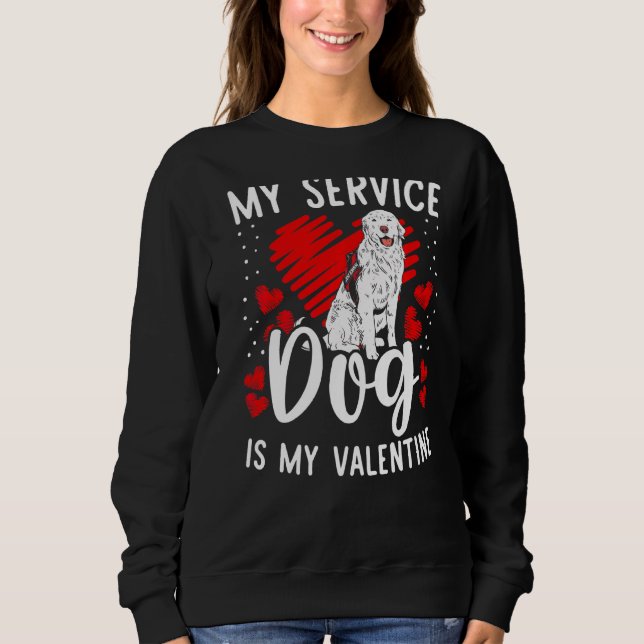 Support Dog Training Patch Emotional Support Anima Sweatshirt (Front)