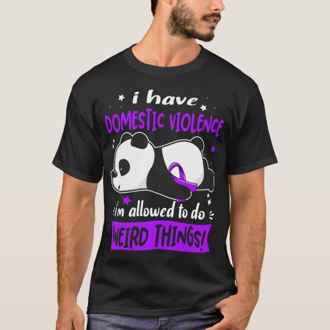 Support Domestic Violence Awareness Gifts T-Shirt (Front)